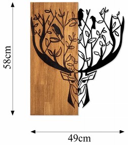 Accesoriu decorativ de perete din lemn Deer 1
