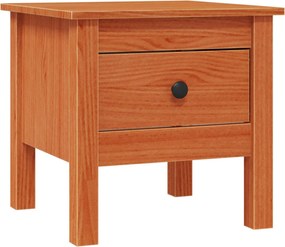 vidaXL Masă laterală Maro Ceară 40 x 40 x 39 cm Lemn masiv de pin