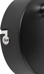 Proiector modern cu 1 lumină negru cu interior auriu - Buell Deluxe