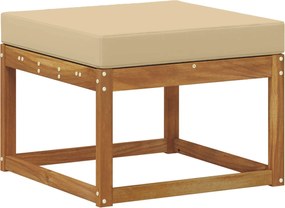 vidaXL Taburet pentru exterior Lemn Solid de Acacia natural