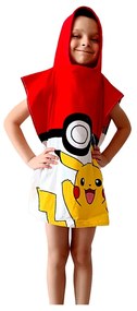 Poncho pentru copii Pokémon Pokéball și Pikachu ,50 x 115 cm