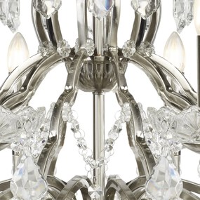 Candelabru stil clasic cu 12 brate Paris argintiu satin 87312-12SS SRT