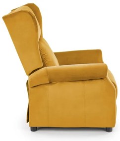 Fotoliu reglabil RELAXA, galben