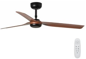 Ventilator de tavan FARO 33817 PUNT maro/negru d. 130 cm + telecomandă