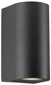 Nordlux - Aplica de perete pentru exterior CANTO 2xGU10/28W/230V IP44 neagră