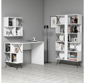 Set mobilier pentru birou Likime 1 (alb + negru) . 1095025