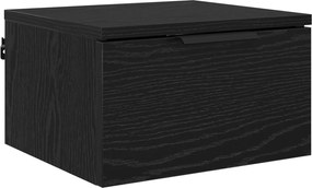 vidaXL Dulap de noapte Stejar Negru 34 x 30 x 20 cm Lemn compozit