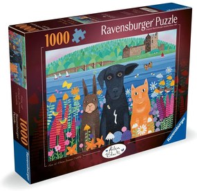 PUZZLE ANIMALUTE LA CASTELUL EILEAN DONAN 1000 PIESE - RAVENSBURGER (RVSPA01575)