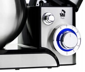 Mixer planetar Voltz V51115F, 1600W, Tot metal, 5 litri, 6 viteze, LED, Otel inoxidabil