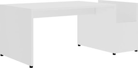 vidaXL Măsuță de cafea, alb, 90 x 45 x 35 cm, lemn prelucrat