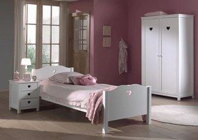 Set AMORI Mobilier Cameră Copii , 3 Piese, Alb, Stil Romantic – Vipack