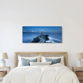 Tablou cu far și marea (120x50 cm)