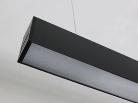 Lampă suspendată LED pe cablu, 55 W, 230 V, 3000/4000/6500 K, 120 cm, neagră