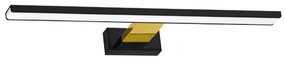 Lumină LED pentru oglindă de baie SHINE, 13,8 W, 230 V, 60 cm, IP44, negru/auriu