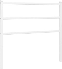 vidaXL Tăblie de pat de schimb metalică, alb, 100 cm