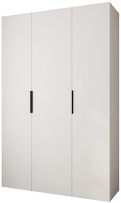 Dulap de haine 160 cm Carmela 50-4 (alb + Negru). 1126833
