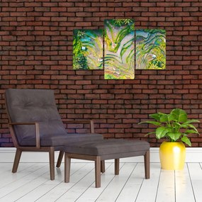 Tablou cu lanuri de orez din privire de sus (90x60 cm)