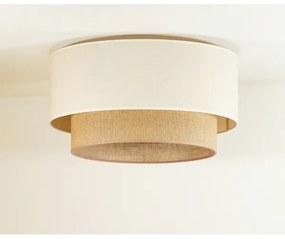 Duolla - Plafonieră BOHO 1xE27/15W/230V d. 45 cm bej/maro