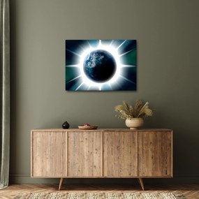 Tablou cu planeta iluminată (70x50 cm)