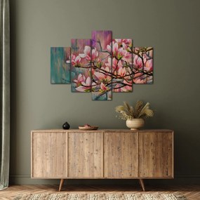 Tablou - Pictură în ulei, Sakura în floare (150x105 cm)