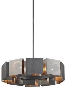Candelabru design industrial-modern IMPRESSION cu 10 surse de lumina