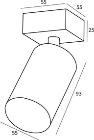 Immax NEO 07260W - LED RGB+CCT, stropní stmívatelné svítidlo NEO LITE PUNTO 1xGU
