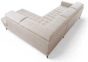 Colțar extensibil Nardo L dreapta - bej pluș Pretty 03