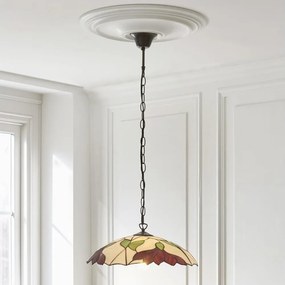 Endon 112246 - Lustră suspendată pe lanț Tiffany BOTANICA, 1xE27/60W/230V, Ø 45 cm