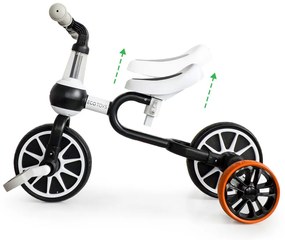 Bicicletă de jogging 4 în 1 cu pedale detașabile și roți laterale negru