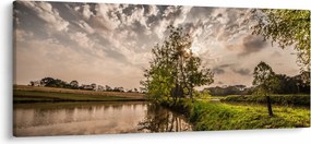 Tablou naturii cu raze de soae (120x50 cm)