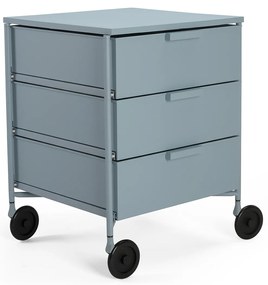 Comodă de birou MOBIL MAT 3 cu roți, mai multe culori - Kartell Culoare: albastru mat