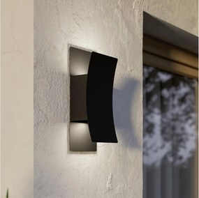 Eglo 902021 - Aplica de perete LED pentru exterior VERDOLINO, 2xLED/4W/230V, IP44, negru
