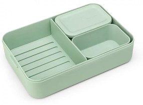 Cutie de prânz Brabantia Make&amp;Take 2L, Jade Green, cu separatoare, lunchbox 1006291