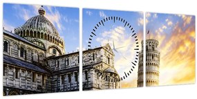 Tablou - Pisa (cu ceas) (90x30 cm)