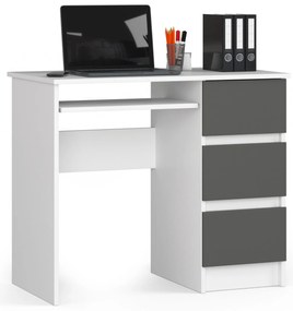 Masă PC Benicio (Alb + grafit gri) (D). 1070847