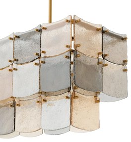 Candelabru design LUX, Sticla, Alama Antic, Laurent