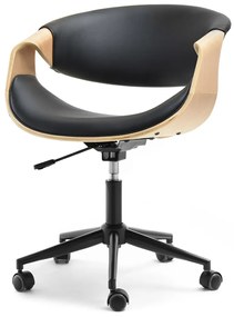 Scaun Rapido (stejar negru + negru). Promo -18%. 1109964
