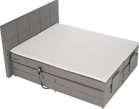 Pat electric reglabil, arcuri, gri, 160x200, MURKO NEW