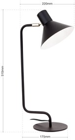 Veioza / Lampa de birou stil modern VIKTORIA negru