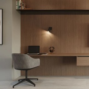 Spot de perete RING 1xGU10/40W/230V negru Sollux SL.1049