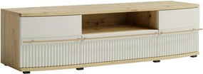 Comoda TV CANDY1 C4, stejar artisan/casmir, PAL, 175x43x45 cm