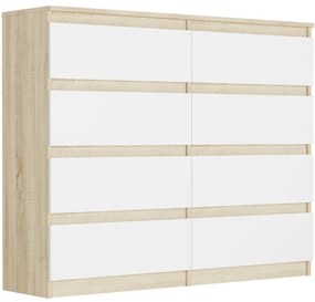Comoda cu 8 sertare R-120-S8 - diferite variante de culoare artisan