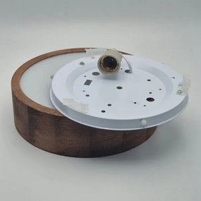 Brilagi - Plafonieră LED RGBW dimabilă CARVALHO 1xE27/15W/230V Wi-Fi, stejar, Ø 27,5 cm