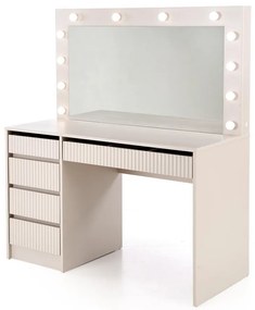 Masă de toaletă Hollywood XL II, crem