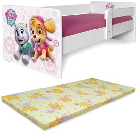 Pat Fetite 2-12 ani Paw Patrol Pink P1+ Saltea Light Pc-p-bas-paw-pink-p1-80