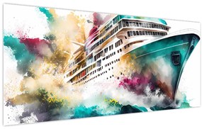 Tablou - Acuarelă mare (120x50 cm)