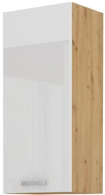 Dulap superior de bucătărie Arryn 40 G-90 1F (stejar artisan + alb lucios). 1024695