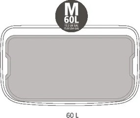 Coș Brabantia Bo Pedal 1003185, 60 L, închidere ușoară, bază antiderapantă, negru