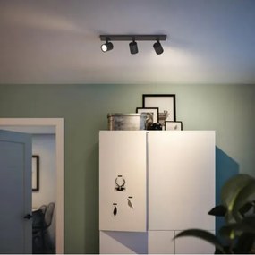 Philips - Spot LED RGBW dimerizabil RUNNER 3xGU10/6,5W/230V negru