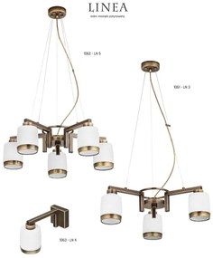 Jupiter 1062 - LN5 -  Lustra LINEA 5xE27/60W/230V